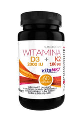 Vitamin D3 2000iu + K 2100 mcg 60 VITADIET Kapseln - Biolaboratorium